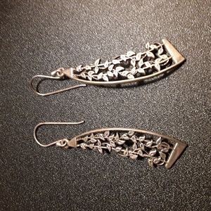 Genuine Novica .925 Sterling Silver Eden's Garden Dangle Earrings